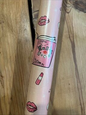 New! MEAN GIRLS Movie 50 Sq Ft Wrapping Paper Pink Burn Book That's So Fetch
